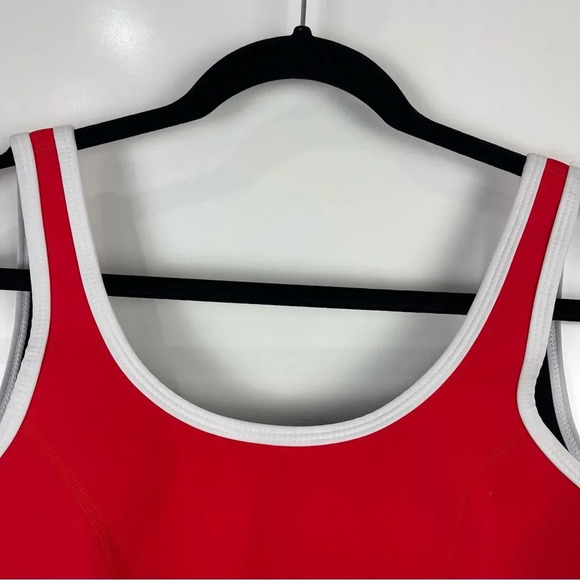 Hoaka Swimwear Waikiki Red Neoprene Bikini Top Women's Size Large - Picture 7 of 9